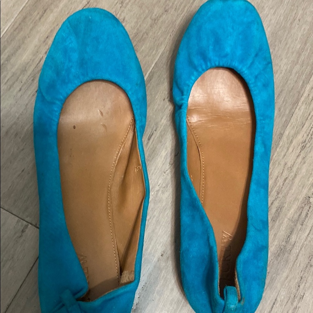 J crew suede flats size 9.5